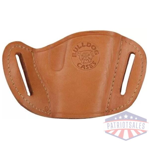 BULLDOG BELT SLIDE HOLSTER TAN - RH SMALL FRAME REVOLVERS 2-4"
