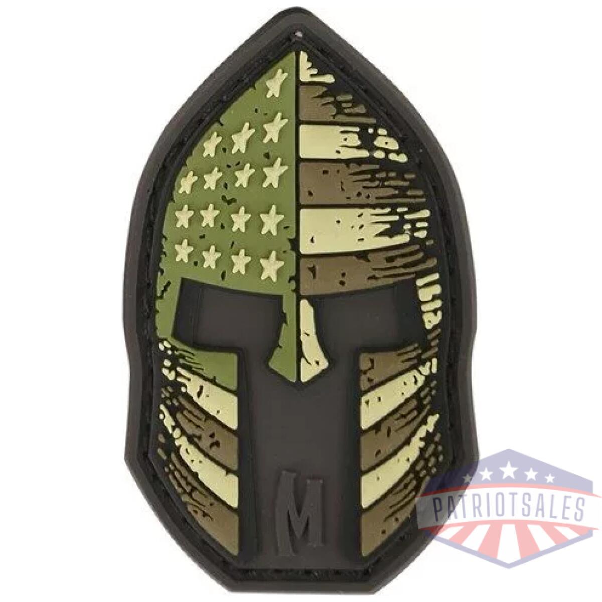 Mxp-pvcpatch-sprta - stars and stripes spartan helmet morale patch - mxp pvcpatch sprta