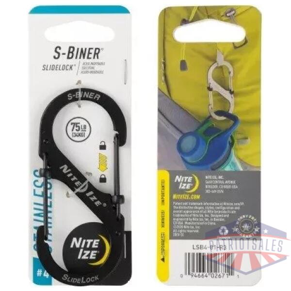 S-Biner Stainless Steel SlideLock