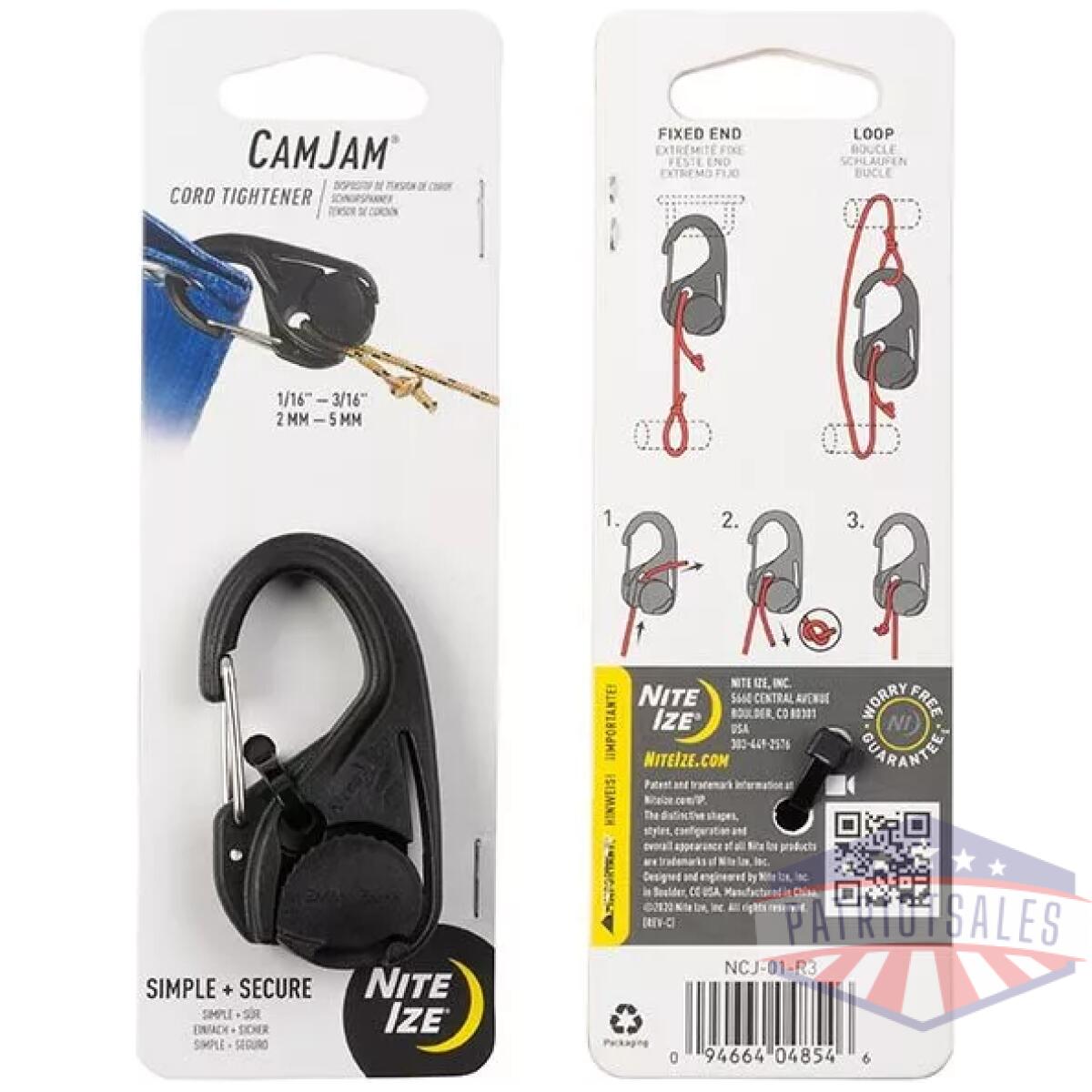 Nincj-01-r3 - camjam cord tightener - single pack - nincj 01 r3
