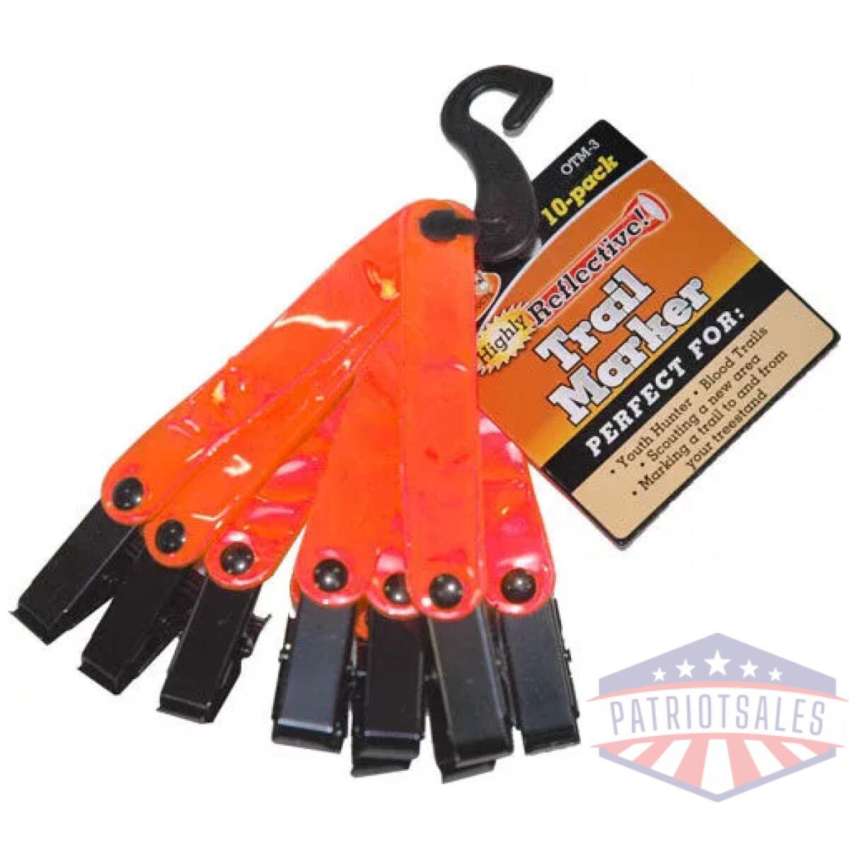 Otm3_pkg - hme trail markers reflective - orange 10pk - otm3 pkg