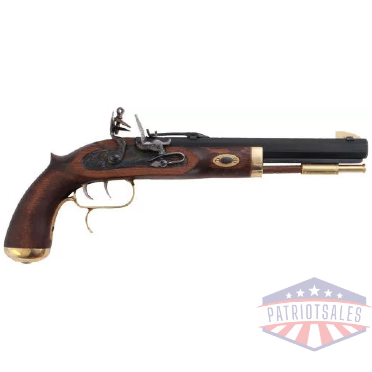 P1090 - traditions trapper pistol 50 - cal flintlock blued/hardwood - p1090