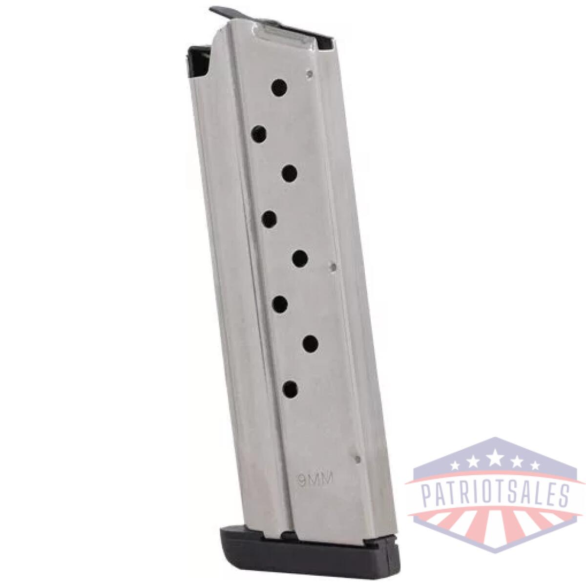 Pi6090sp - springfield magazine 1911-a1 - 9mm luger 9rd ss w/base pad - pi6090sp