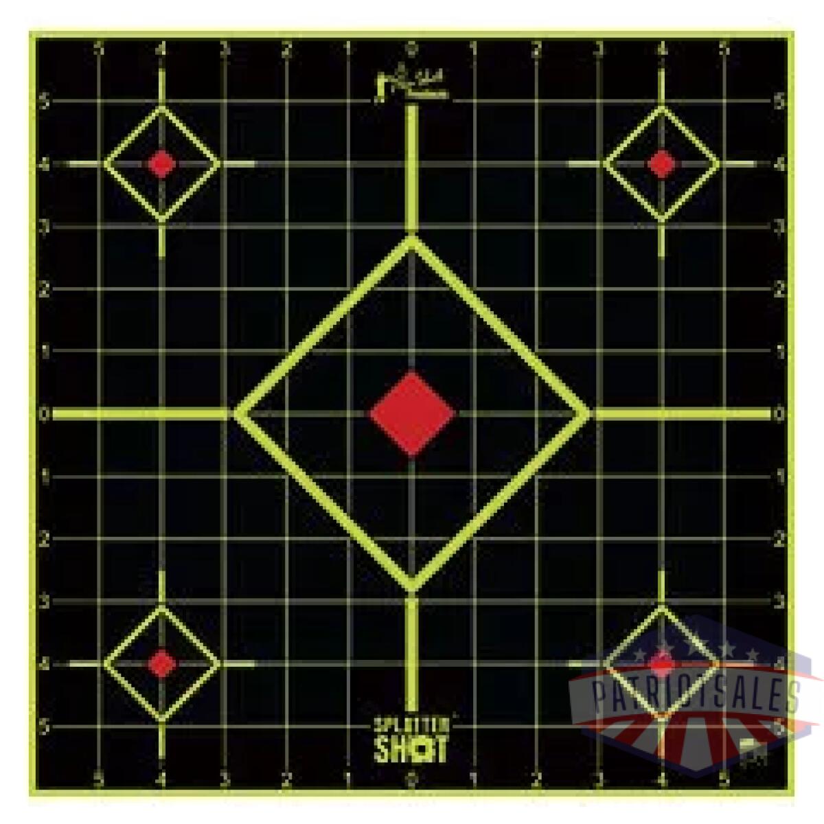 Pro12si-green-5pk_1 - pro-shot target 12" grn sight-in 5pk - pro12si green 5pk 1