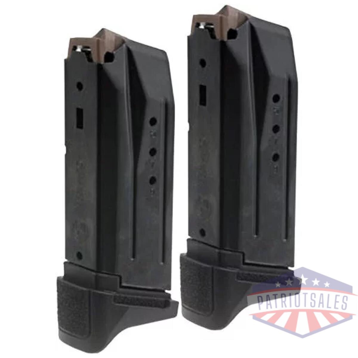 R90729 - ruger magazine security 380acp - 10rd black plastic 2-pack - r90729