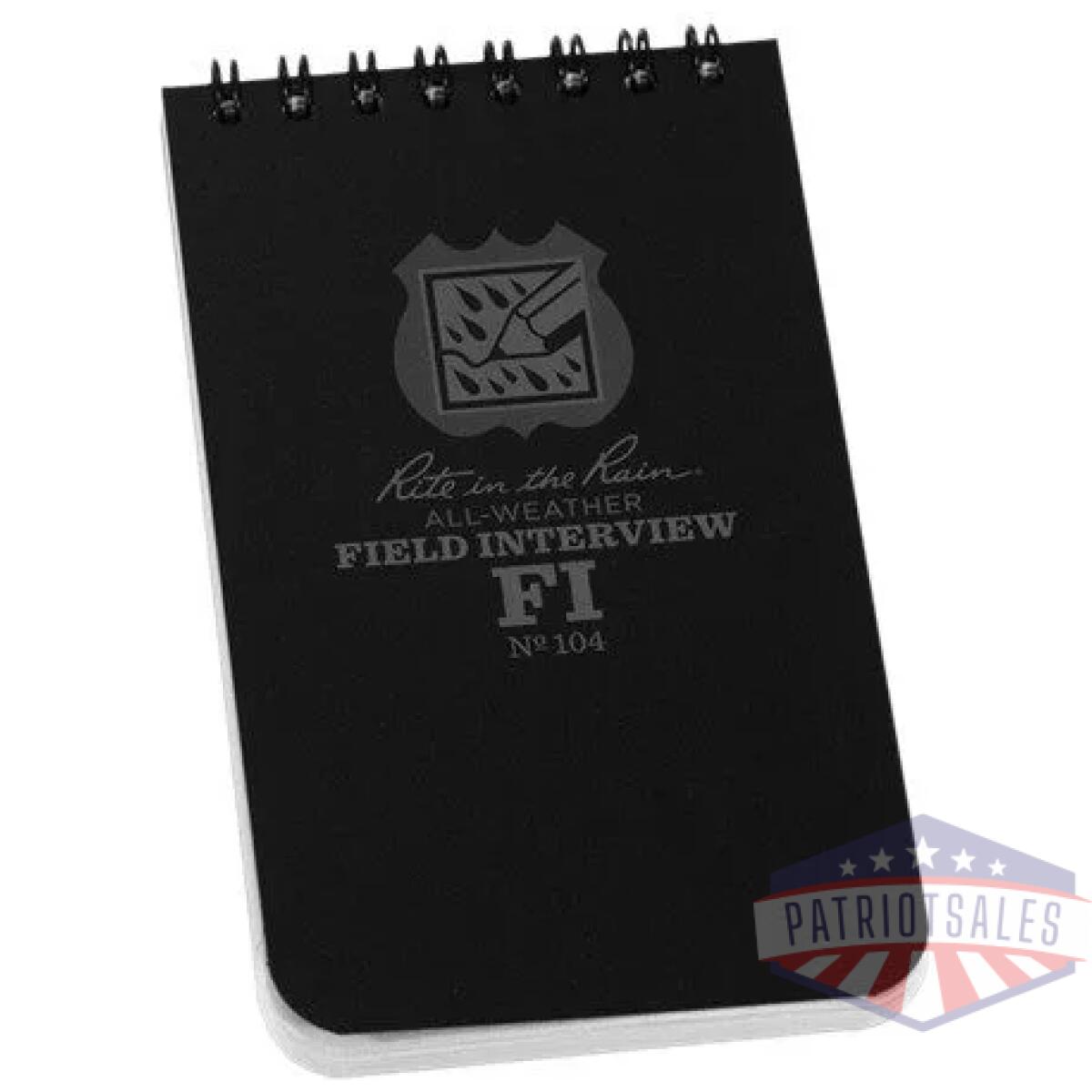 Rir-104 - field interview notebook (3'' x 5'') - rir 104