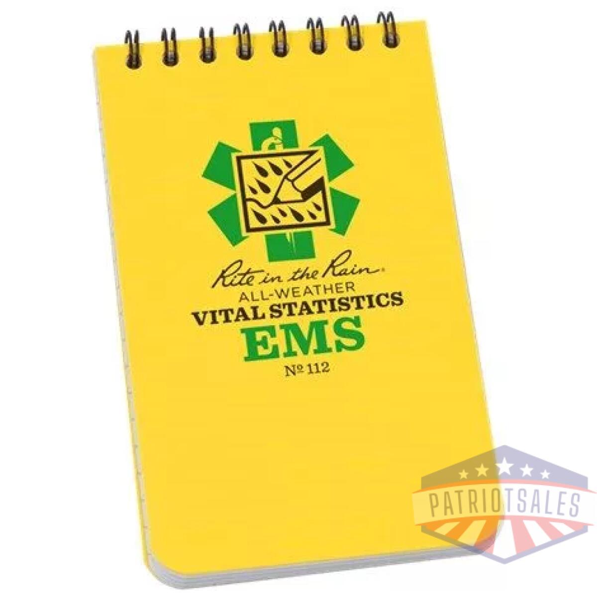 Rir-112 - polydura top-spiral notebook (4'' x 6'') - rir 112