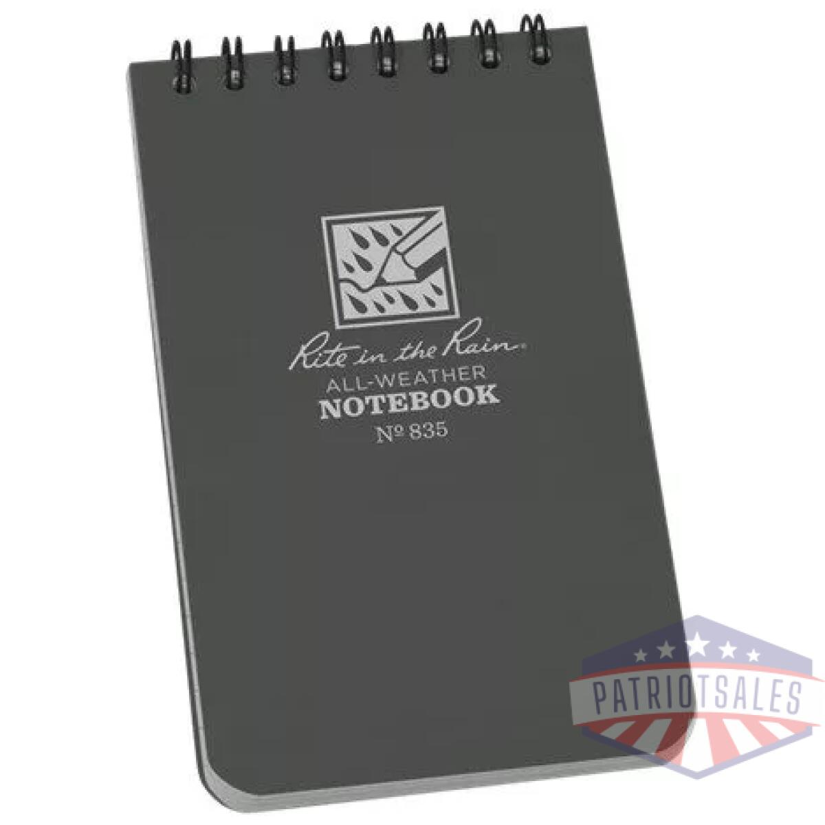 Rir-835 - polydura top-spiral notebook (3'' x 5'') - rir 835