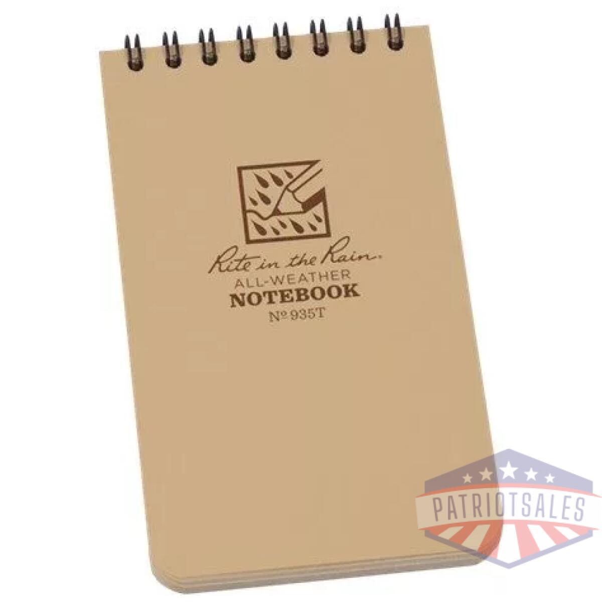 Rir-935t - polydura top-spiral notebook (3'' x 5'') - rir 935t