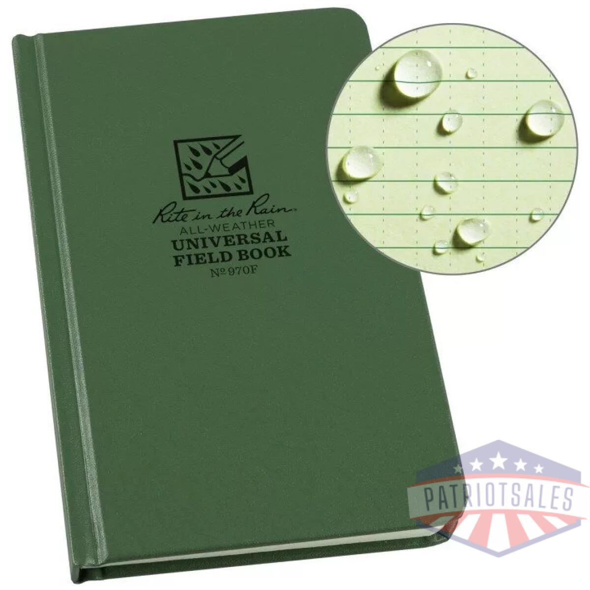Rir-970f - fabrikoid universal bound book - 4. 75 x 7. 5 - green - rir 970f