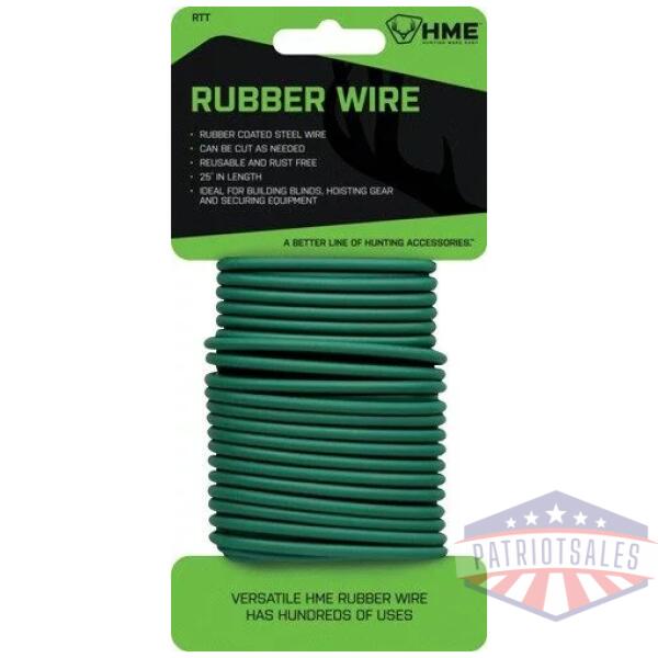 HME RUBBER WIRE 25' GREEN