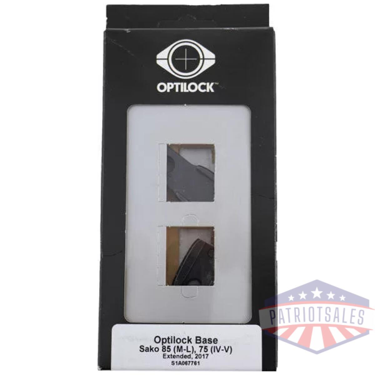 S1a067761_pkg - sako optilock 2-pc base sako - extended 85/75 sa/la blued - s1a067761 pkg
