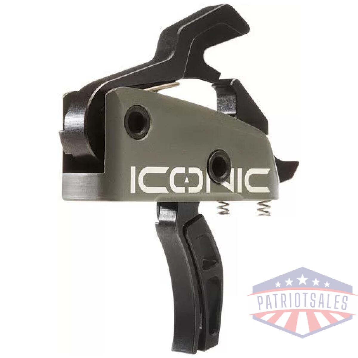 T22grn - rise trigger iconic green - 2-stage 1. 25/1. 75 ar-15 w/pins - t22grn