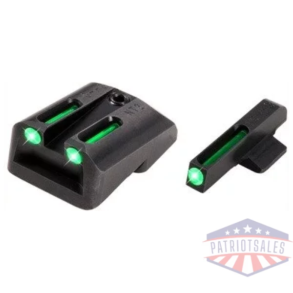 TRUGLO SIGHT SET 1911 3" - .45ACP TRITIUM/FIBER OPT. GRN