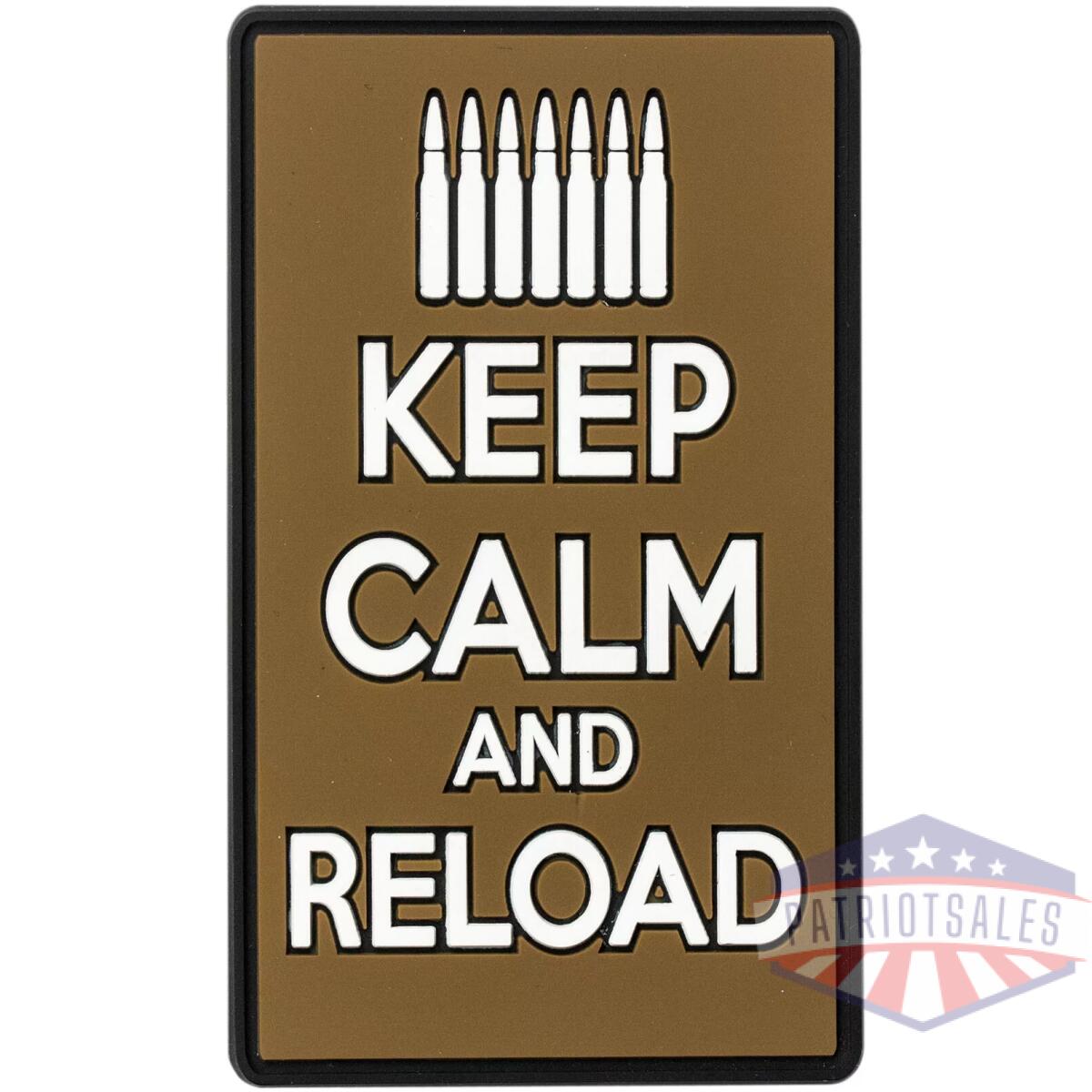 Vdt07-0979007000-1 - rubber patch - keep calm and reload - vdt07 0979007000 1