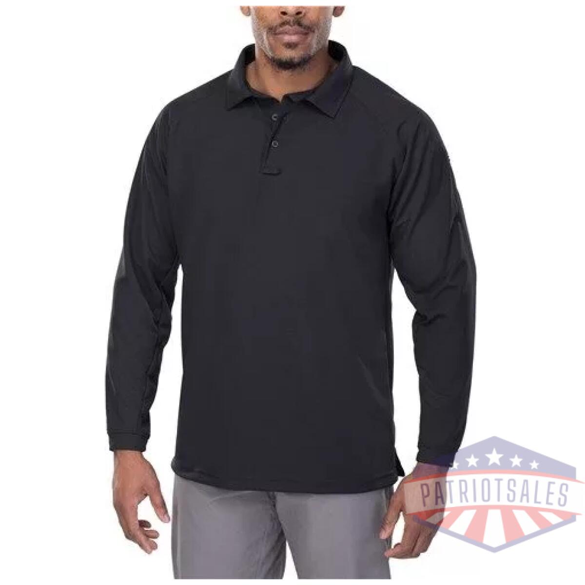 Vtx-vtx4020pbksmall - vertx coldblack men's long sleeve polo - vtx vtx4020pbksmall