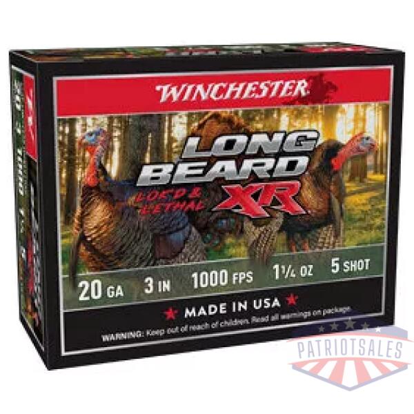 WIN LB XR TRKY 20GA 3" #5 1.25OZ 10