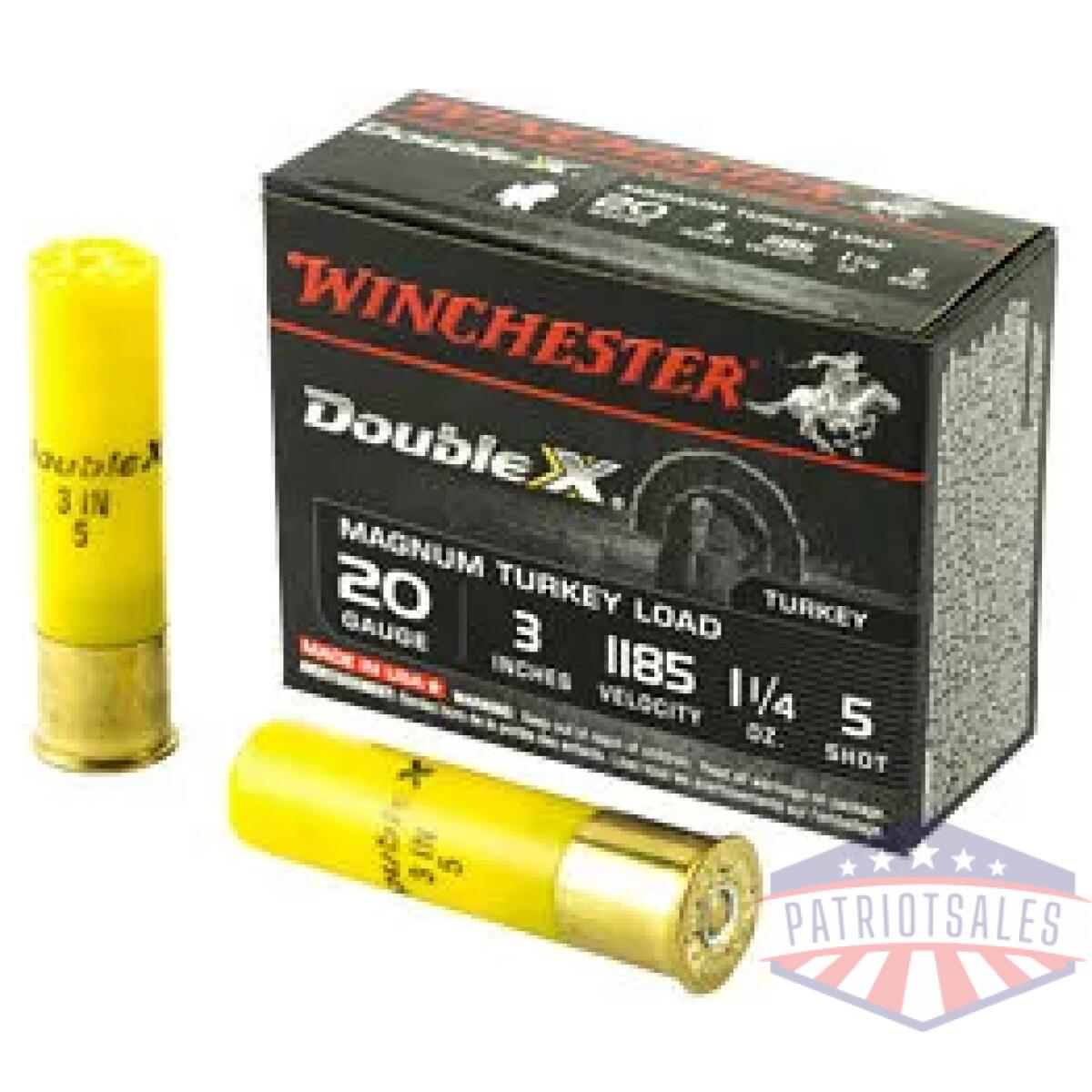 Wnx203xct5_1 - win dbl x mag trky 20ga 3" #5 10/100 - wnx203xct5 1