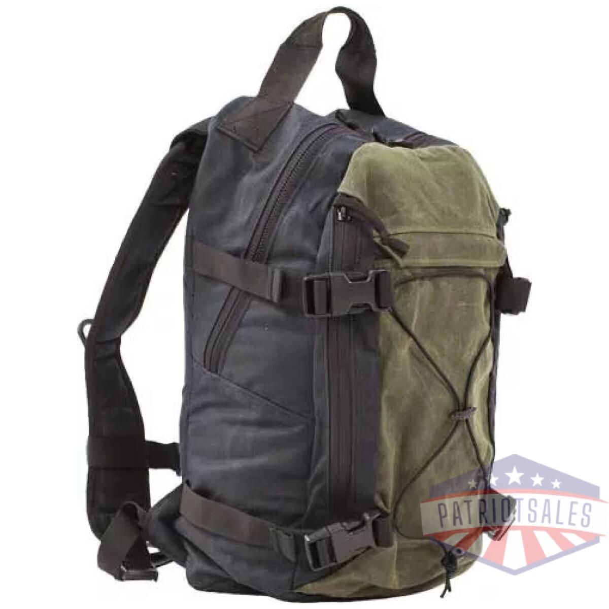 Z6022blkod - grey ghost gear throwback bag - black/olive drab - z6022blkod