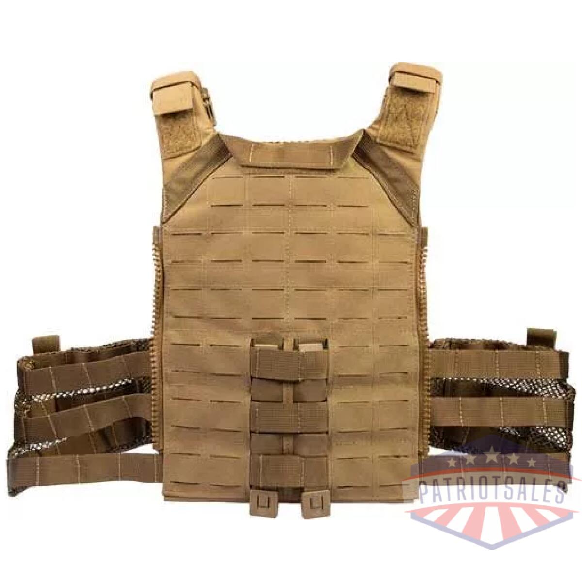 Zgtg029514_back_1. Webp - grey ghost gear smc laminate - plate carrier coyote brown - zgtg029514 back 1