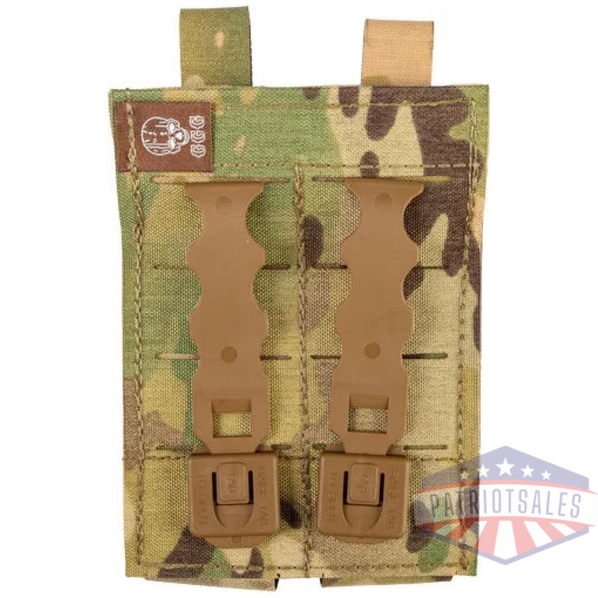 Zgtg03805_back - grey ghost double pistol magna - mag pouch laminate multicam - zgtg03805 back