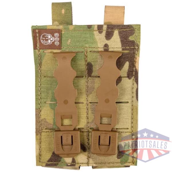 GREY GHOST DOUBLE PISTOL MAGNA - MAG POUCH LAMINATE MULTICAM