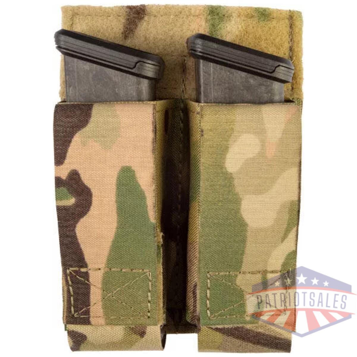 Zgtg03805_open - grey ghost double pistol magna - mag pouch laminate multicam - zgtg03805 open