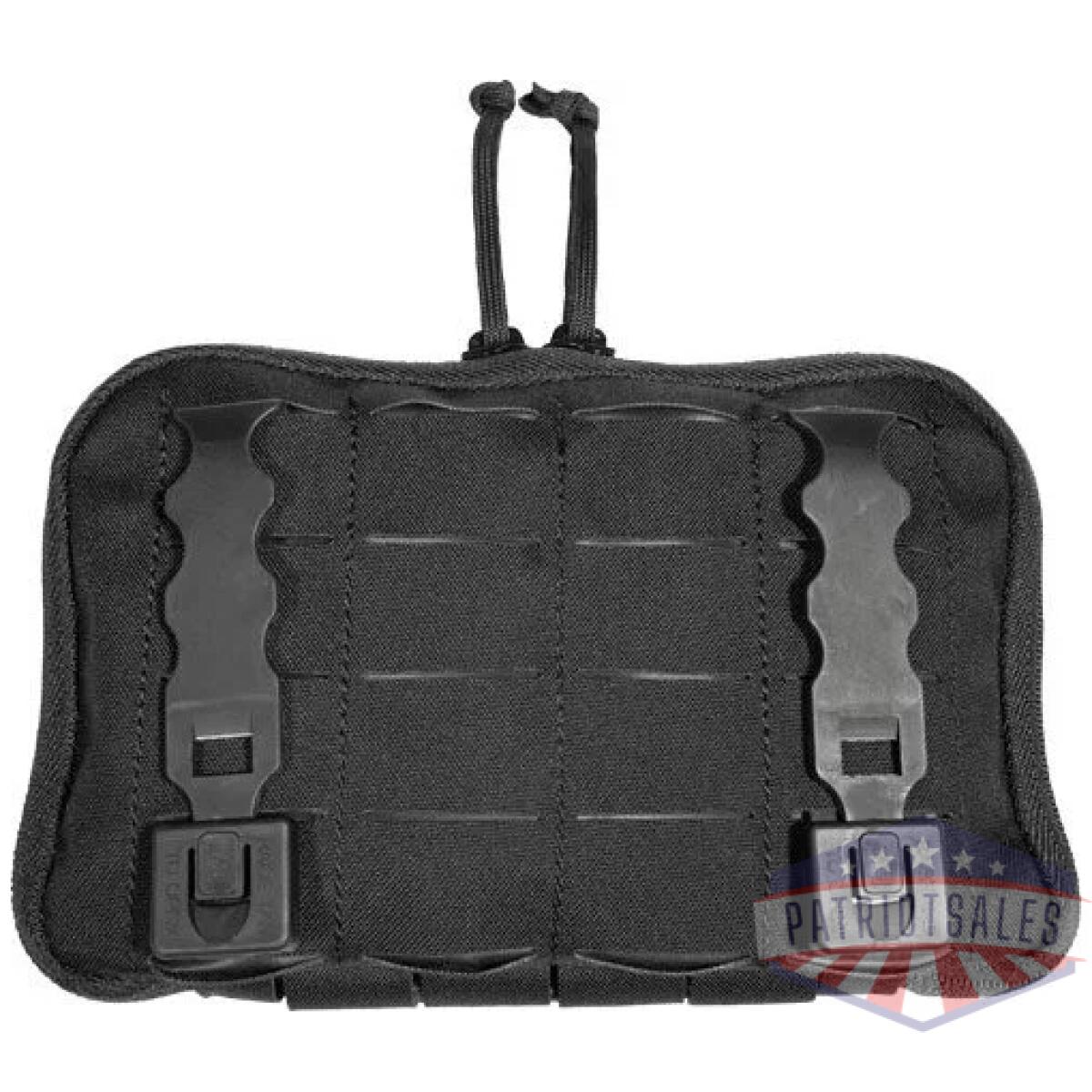 Zgtg03872_back - grey ghost gear admin pouch - enhanced thin laminate black - zgtg03872 back
