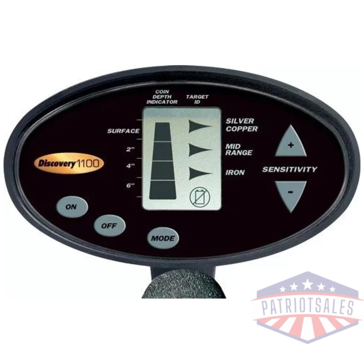 Disc11_face - bounty hunter "discovery 1100" - metal detector - disc11 face