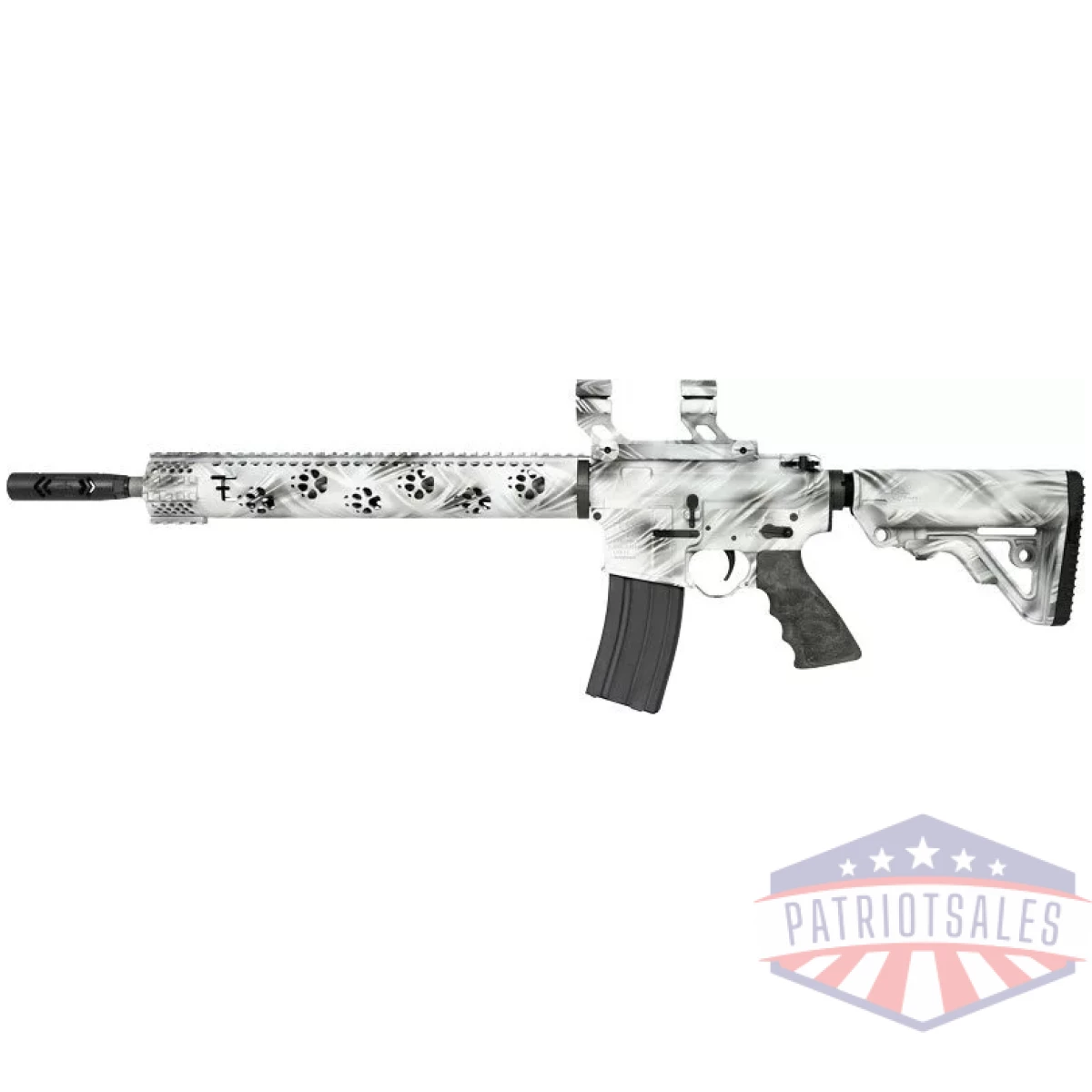 Gfe1515gst_left - rra lar15 predator2 223 wylde - w/scope mount 16" bbl ghost - gfe1515gst left