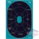 Allen Girls with Guns Splash Adhesive Oval Silhoutte Target 12x18 - 5/ct