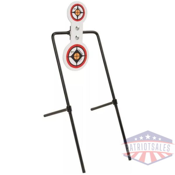 Allen EZ-Aim Hardrock AR500 Round Spinner Targets & Stand for Rimfire Rounds & Centerfire Pistols 7.375"W x 21.75"H White/Red/Black