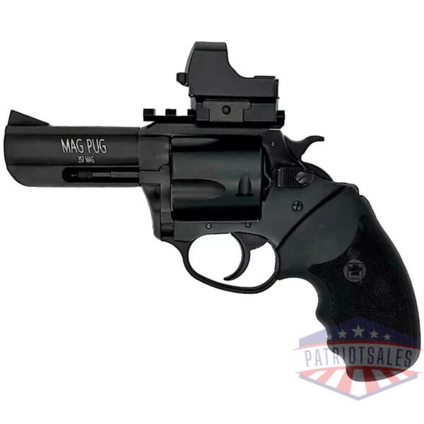 Charter Arms Mag Pug Handgun 357 Mag 5rd Capacity 3" Barrel Black with Red Dot