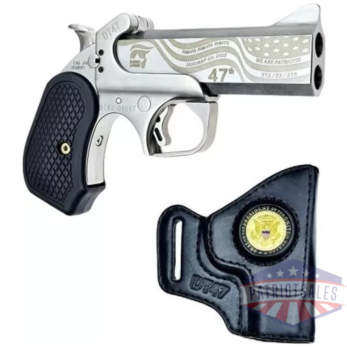 Https3a2f2fmedia. Chattanoogashooting. Com2fimages2fproduct2fbebadt47satinpackage2fbebadt47satinpackage4 - bond arms dt47 limited edition "trump" handgun. 45 colt/410ga 2rd capacity 4. 25" engraved barrel satin finish w/holster - https3a2f2fmedia. Chattanoogashooting. Com2fimages2fproduct2fbebadt47satinpackage2fbebadt47satinpackage4