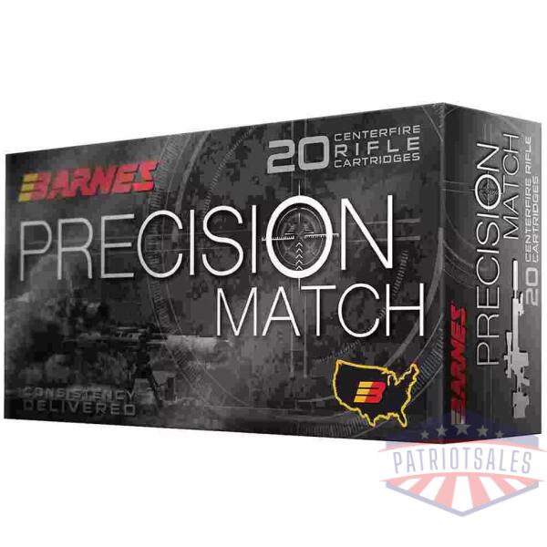 Barnes Precision Match Rifle Ammunition 6mm Creedmoor 112 gr OTM BT 2700 fps 20/ct