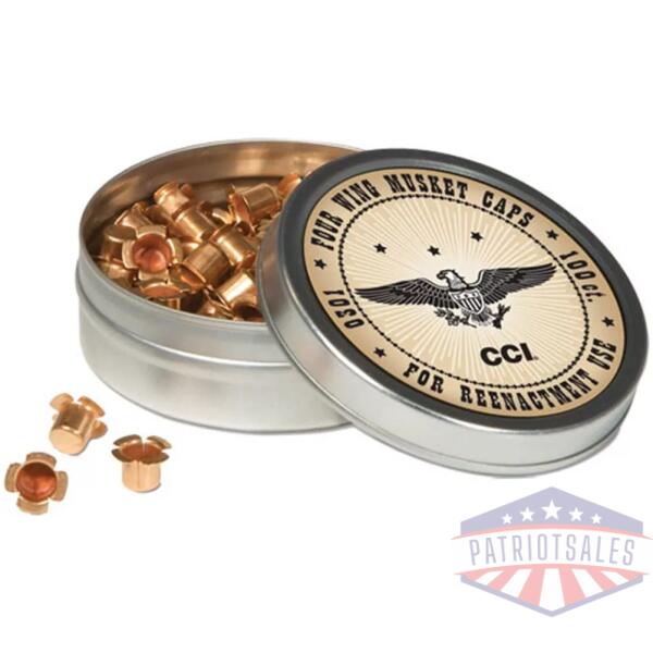 CCI 4-Wing Musket Caps (Designed for Re-enactment) 100/ct