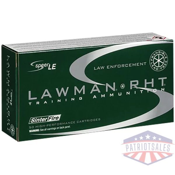 Speer Lawman Handgun Ammunition .45 Auto 155 gr RHT Frangible 1130 fps 50/rd