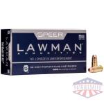 Speer Lawman Cleanfire Handgun Ammunition .357 Sig 125gr TMJ 1350 fps 50/ct