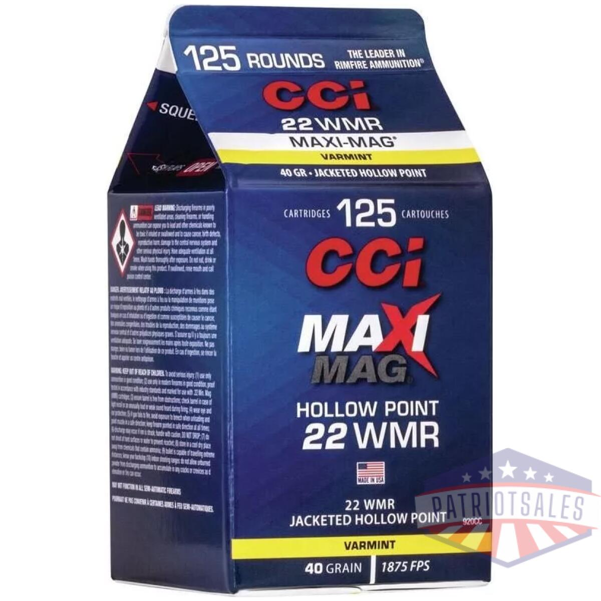 Https3a2f2fmedia. Chattanoogashooting. Com2fimages2fproduct2fcc920cc2fcc920cc_1 - cci maxi mag rimfire ammunition. 22 wmr 40 gr. Jhp 1875 fps 125/ct - https3a2f2fmedia. Chattanoogashooting. Com2fimages2fproduct2fcc920cc2fcc920cc 1