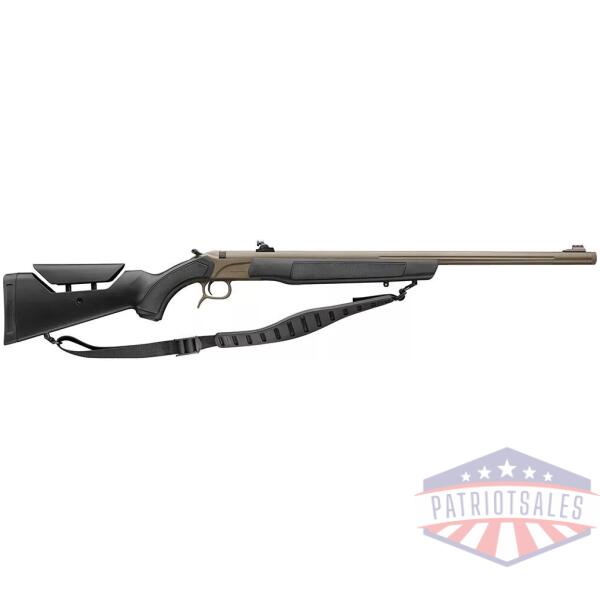 CVA Accura LR-X Muzzleloader Rifle .50 Cal Magnum 30" 3/4x24 Threaded Cerakote FDE Williams Peep Sights