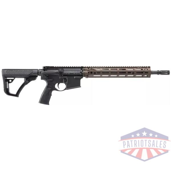 Daniel Defense DD4 M4A1 RIII Rifle 5.56mm 10rd Magazine 14.5" Pinned and Welded Barrel Black w/12.5" FDE MLOK Handguard CA Compliant