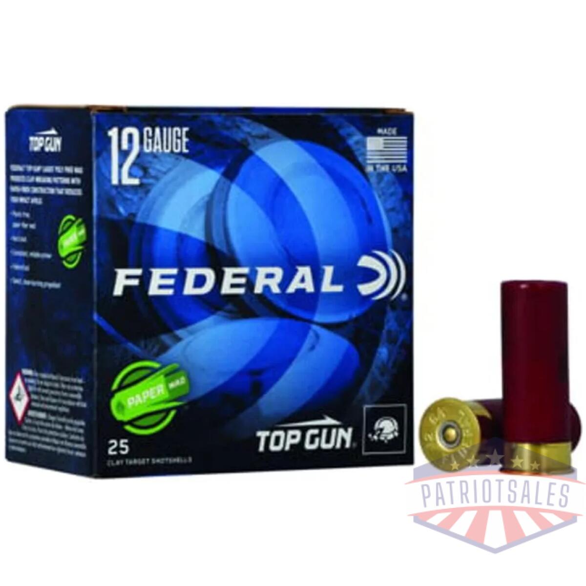 Https3a2f2fmedia. Chattanoogashooting. Com2fimages2fproduct2ffatg12w82ffatg12w8-1 - federal top gun 12 ga 2 3/4 in 1 1/8oz 1200 fps 8 paper wad ss ammo 25rd - https3a2f2fmedia. Chattanoogashooting. Com2fimages2fproduct2ffatg12w82ffatg12w8 1