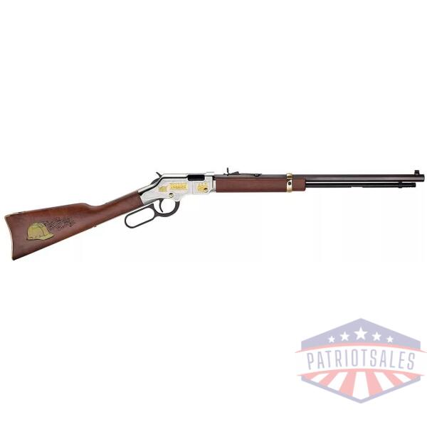 Henry Golden Boy American Construction Industry Tribute Edition Rifle .22 S/L/LR 16rd Capacity 20" Octagon Barrel Engraved Wood Stock