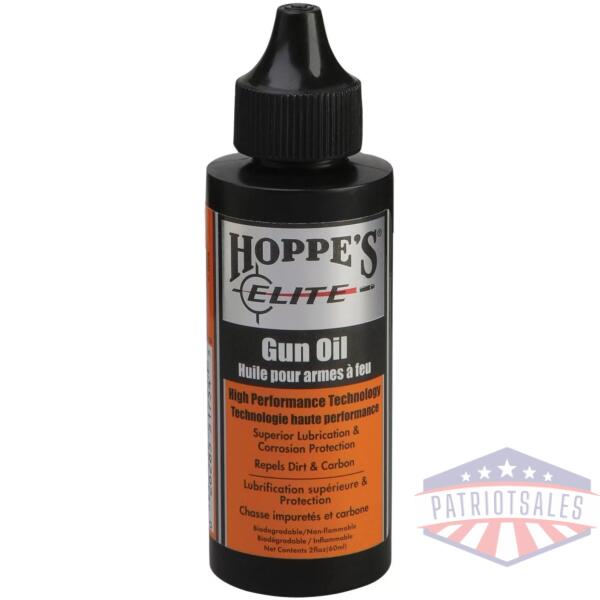 Hoppe's Elite Gun Oil - 2 oz Squeeze Bottle