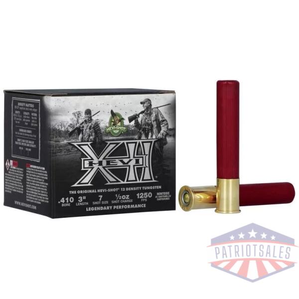 HEVI-Shot HEVI-XII Shotshells 410ga 3" 1/2oz 1250 fps #7 25/ct