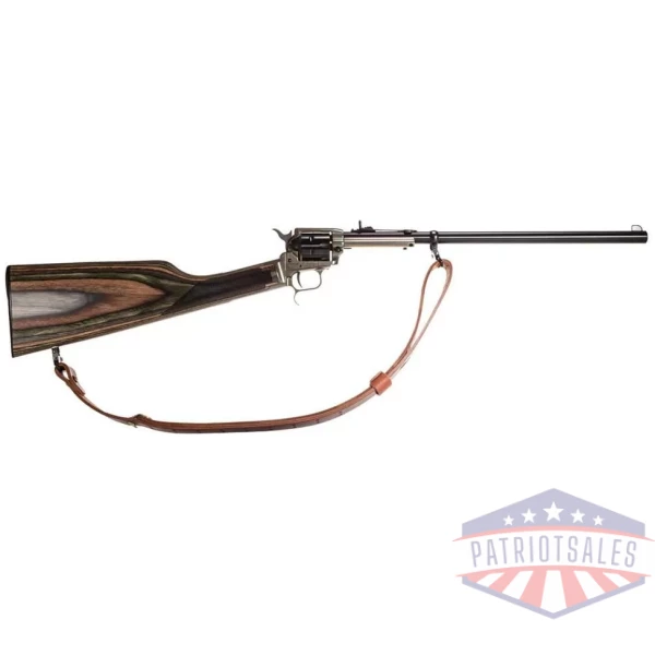 Heritage Rough Rider Rancher .22LR 6rd Capacity 16" Barrel Case Hardend Laminated Stock Buckhorn Sights Sling