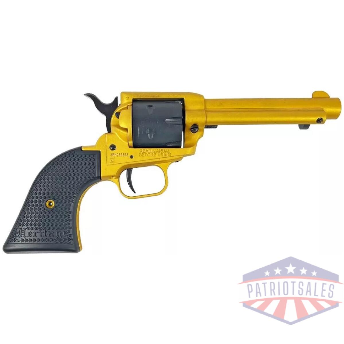 Https3a2f2fmedia. Chattanoogashooting. Com2fimages2fproduct2fhxrr22s42fhxrr22s4-1 - heritage rough rider gold cerakote handgun. 22 lr 6rd capacity 4. 75" barrel polymer black - https3a2f2fmedia. Chattanoogashooting. Com2fimages2fproduct2fhxrr22s42fhxrr22s4 1