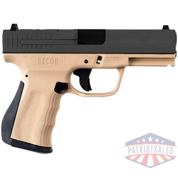 FMK Firearms Recon 9C1G2 FAT Handgun 9mm 14/rd 4" Barrel Desert Tan Grip with Black Slide