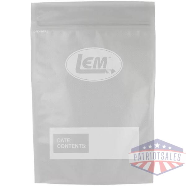 LEM Products MaxVac Zipper Top Vacuum Bags Gallon Size 11"x16" - 20/ct
