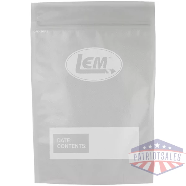 LEM Products MaxVac Zipper Top Vacuum Bags Gallon Size 11"x16" - 20/ct